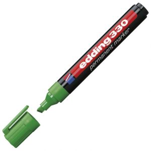 MARKER PERMANENTNI 1-5MM KLINASTI VRH EDDING 330 ZELENI