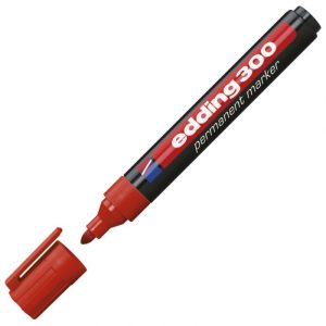 MARKER PERMANENTNI 1,5-3MM OKRUGLI VRH EDDING 300 CRVENI