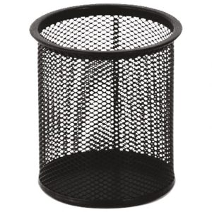 ČAŠA ZA OLOVKE METALNA ŽICA OKRUGLA FI-9XH-9,7CM LD01-188 FORNAX CRNA