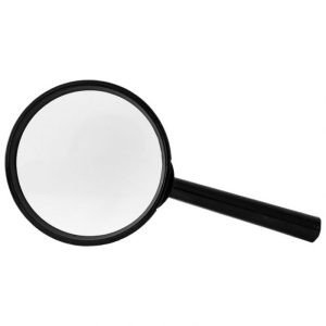 POVEĆALO 5X-FI 75MM PVC FORNAX CRNO