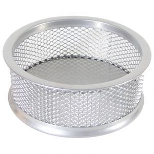 ČAŠA ZA SPAJALICE METALNA ŽICA FI-9,5XH-3,2CM LD01-199 FORNAX SREBRNA