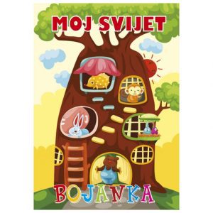 BOJANKA A4 8L "MOJ SVIJET" GRAFOTISAK