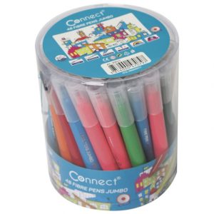 FLOMASTER ŠKOLSKI 48BOJA (12BOJAX4KOM) U PVC KANTICI JUMBO CONNECT