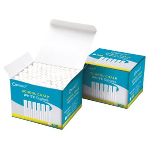 KREDA ŠKOLSKA OKRUGLA BESPRAŠNA FI-10MM PK100 CONNECT BIJELA