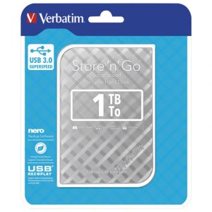 HARD DISK 2.5" 1TB USB 3.0 - 3D SURFACE VERBATIM 53197 SREBRNI BLISTER