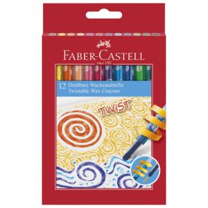 BOJE VOŠTANE 12BOJA KARTONSKA KUTIJA OKRETNE FABER CASTELL 120003 BLISTER