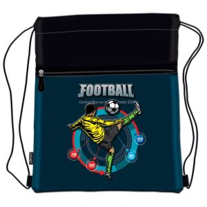 VREĆICA ZA TJELESNI FOOTBALL PLAYER 20.CONNECT CRNO-PLAVA PETROLEJ