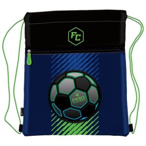 VREĆICA ZA TJELESNI PRO FOOTBALL 21.CONNECT CRNO-PLAVO-FLUO ZELENA