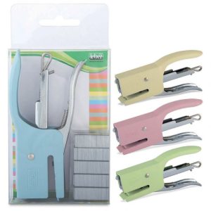 STROJ ZA SPAJANJE DO 15 LISTOVA MINI LEBEZ 81041 SORTIRANO PASTEL BLISTER