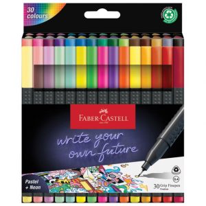 FLOMASTER FINELINER 0,4MM GRIP 30BOJA FABER CASTELL 151630 SORTIRANO BLISTER