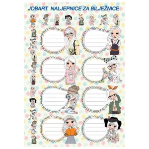 Naljepnice za bilježnice 40 kom