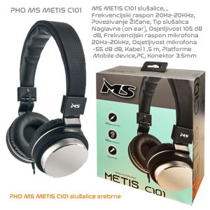 PHO MS METIS C101 slušalice srebrne