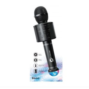 N-Gear mikrofon Sing Mic S20L, mikrofon i BlueTooth zvučnik + usb disco kug, crn