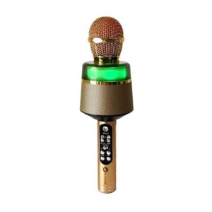 N-Gear mikrofon karaoke STAR MIC, BT, RGB svjetlosni efekti, baterija, zlatni