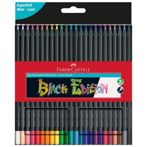 Boje drvene 24boje trokutaste Black Edition Faber-Castell