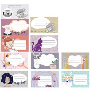 Naljepnice za bilježnice STREET KID GIRLS 10 kom