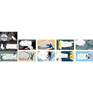 Naljepnice za bilježnice STREET TEEN BOYS 10 kom