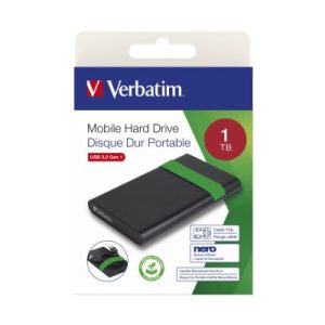 Externi hard disk Verbatim #53112 obnovljeni (refurbished) 1TB USB 3.2 Gen1, crni