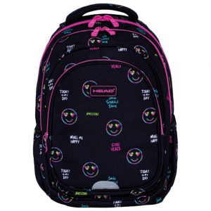 RUKSAK ŠKOLSKI-NOTEBOOK ANATOMSKI SMILE SPARKLE SHINE HEAD