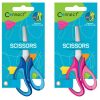 ŠKARE ŠKOLSKE 13CM OBLE S MJERILOM SOFT CONNECT SORTIRANO BLISTER