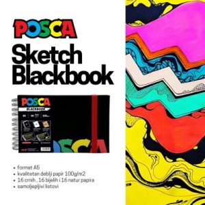 Uni Posca blok A5 Sketch Blackbook