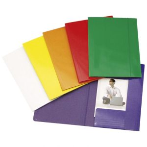 FASCIKL KLAPA S GUMICOM KARTON PLASTIFICIRANI A4 FORNAX ŽUTI