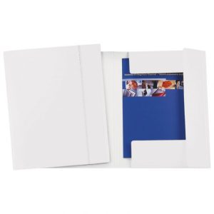 FASCIKL KLAPA S GUMICOM KARTON PLASTIFICIRANI A4 FORNAX BIJELI