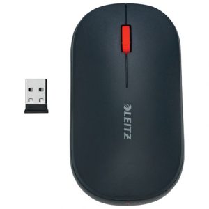 MIŠ USB 3TIPKE OPTIČKI BEŽIČNI COSY LEITZ 65310089 TAMNO SIVI