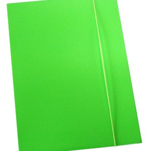 Fascikl kartonski/lak s gumicom 600gr neon zeleni