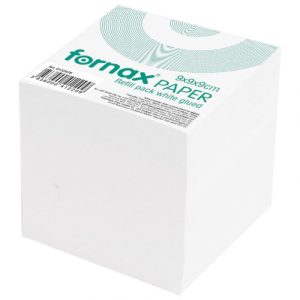 PAPIR ZA KOCKU 9X9X9CM LJEPLJENI FORNAX BIJELI