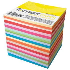 PAPIR ZA KOCKU 9X9X9CM LJEPLJENI FORNAX INTENZIVNE I PASTELNE BOJE SORTIRANO