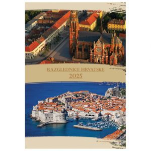 KALENDAR "RAZGLEDNICE HRVATSKE 2025" 13 LISTOVA SPIRALA