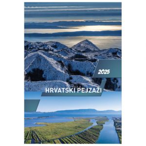 KALENDAR "HRVATSKI PEJZAŽI 2025" 13L, SPIRALA