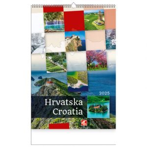 KALENDAR "HRVATSKA 2025" 13 LISTOVA, SPIRALA KAL.