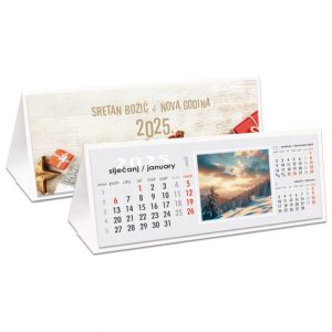 KALENDAR STOLNI MALI-ČESTITKA (S KUVERTOM)
