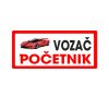Vozač početnik naljepnica