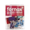 KVAČICE ZA PAPIR 19 MM PK10 FORNAX BC-30 SORTIRANO BLISTER