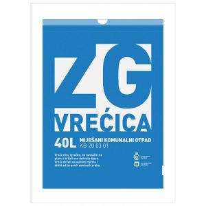 VREĆICA ZG ZA MIJEŠANI KOMUNALNI OTPAD 40L PK10