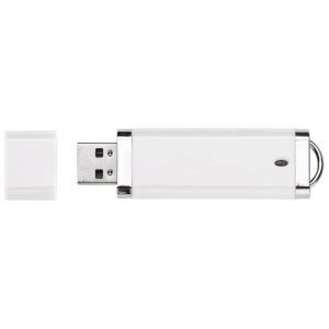 MEMORIJA USB 8GB FLAT BIJELA/CRNA