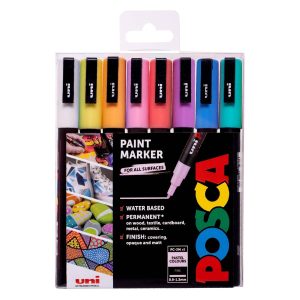 uni posca markeri pc-3m pastelne boje