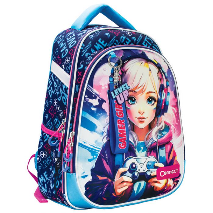 školski ruksak anatomski connect gamer girl
