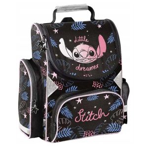 stitch školska torba crna