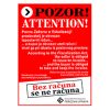 NALJEPNICE "POZOR/ATTENTION"-FISKALIZACIJA.." 14X19CM FOKUS I-412