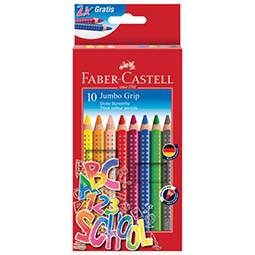 BOJE DRVENE 10BOJA JUMBO GRIP 2001 FABER CASTELL 280922 BLISTER